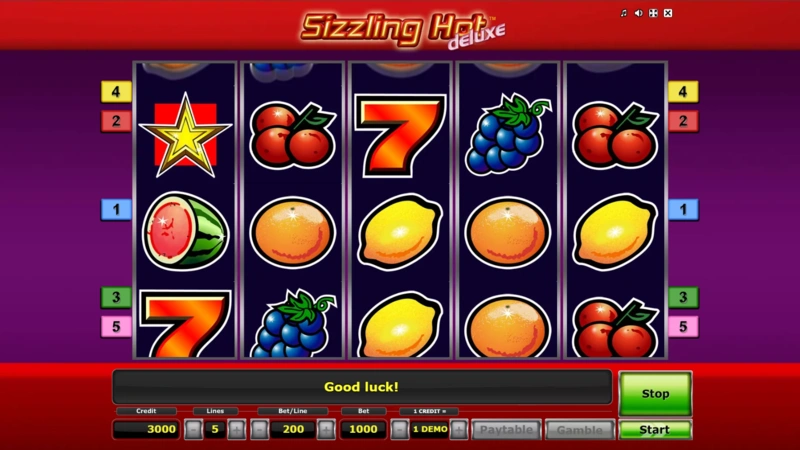 Sizzling Hot Deluxe slot demo