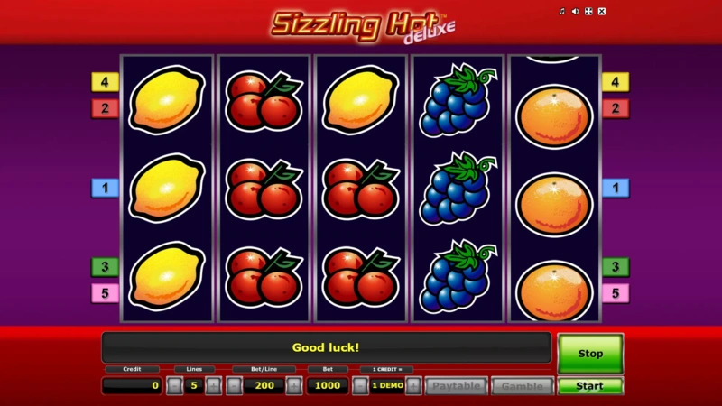 Sizzling Hot Deluxe slot demo